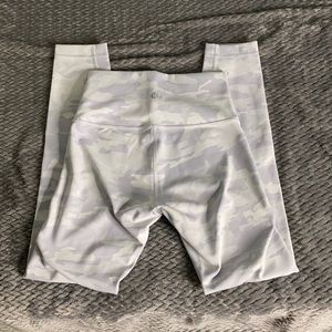 White camo lululemon leggings